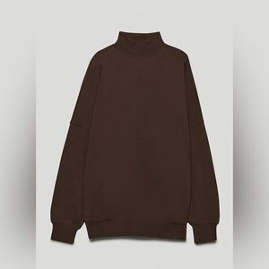 The group babaton mockneck sweatshirt with pockets sz3